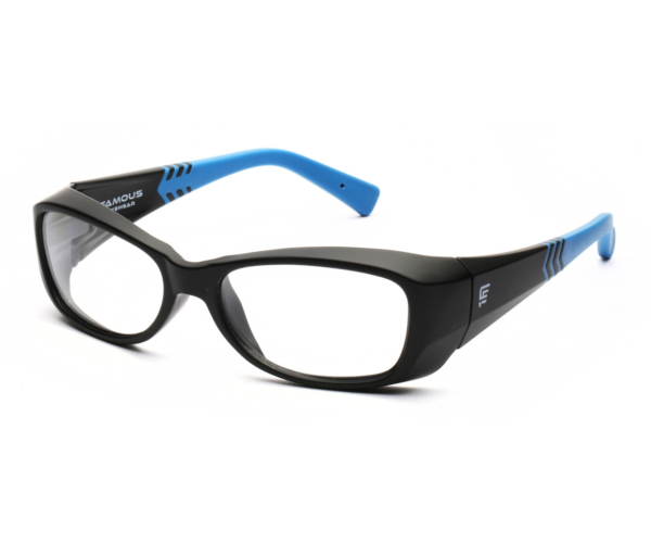 prescription safety glasses frame with side shield protection, impact resistant lenses, anti-dust debris protection and comfort fit for industrial eye safety