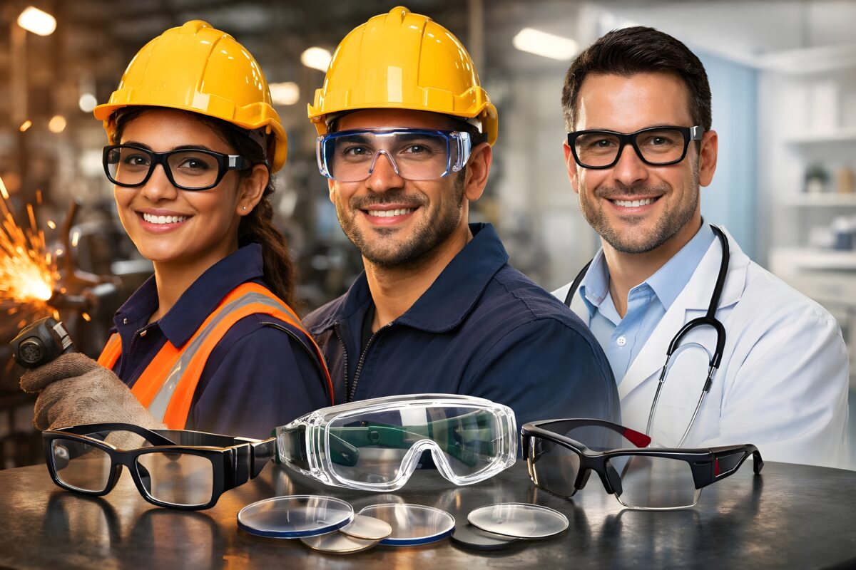 Bulk and corporate prescription safety eyewear for industrial workers