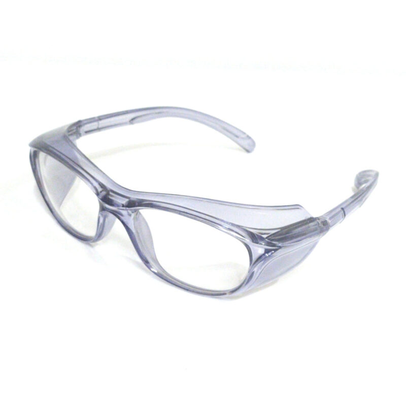 protective prescription safety eyewear with dust protection and impact resistant lenses against flying particles