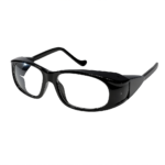 protective safety glasses frame with dust protection and impact resistant lenses against flying particles
