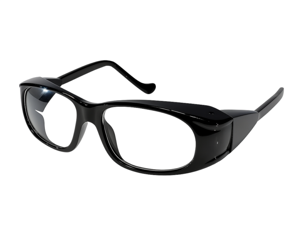 protective safety glasses frame with dust protection and impact resistant lenses against flying particles
