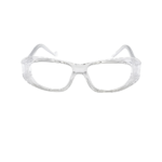 prescription safety eyewear with dust protection and impact resistant lenses against flying particles