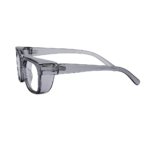 safety glasses frame with side shield protection, impact resistant lenses, anti-dust debris protection and comfort fit for industrial eye safety