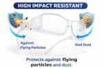 safety goggles high impact resistant polycarbonate material