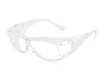 safety goggles with clear side shields for dust protection and flying particle resistance