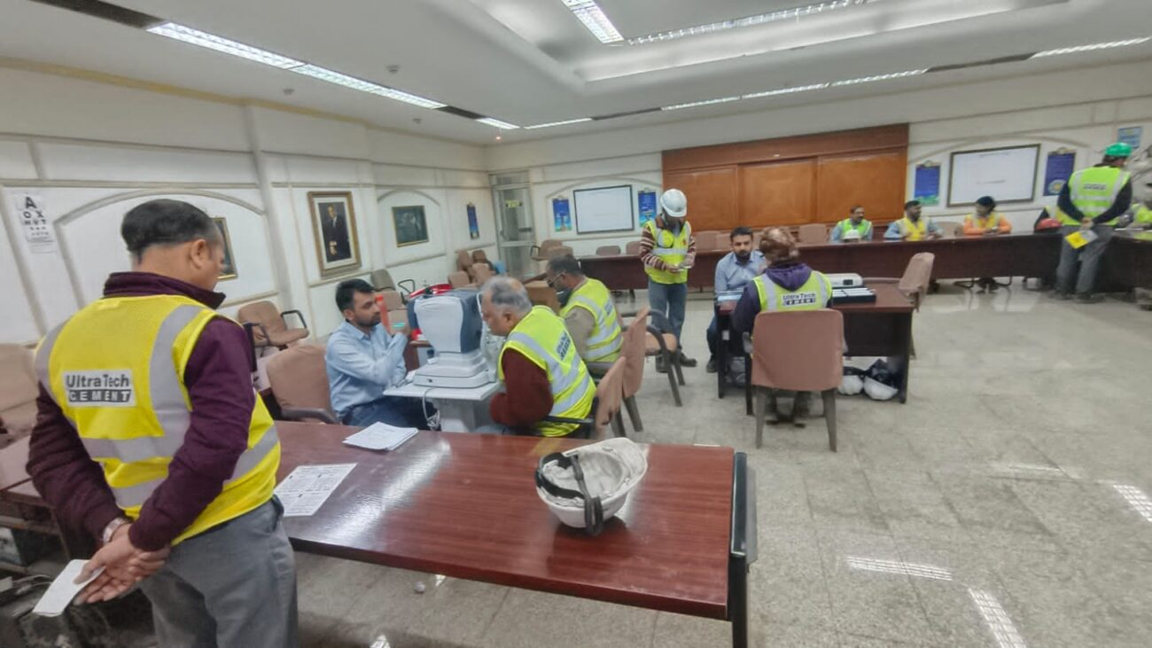 eye testin program organise in ultratech cement adity cement works unit